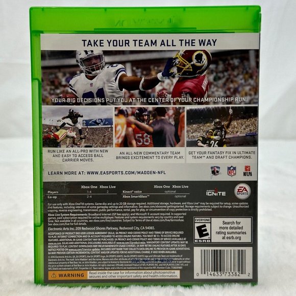 Madden NFL 17 (XBOX ONE 2016 EA Sports NFLPA) - Picture 2 of 6